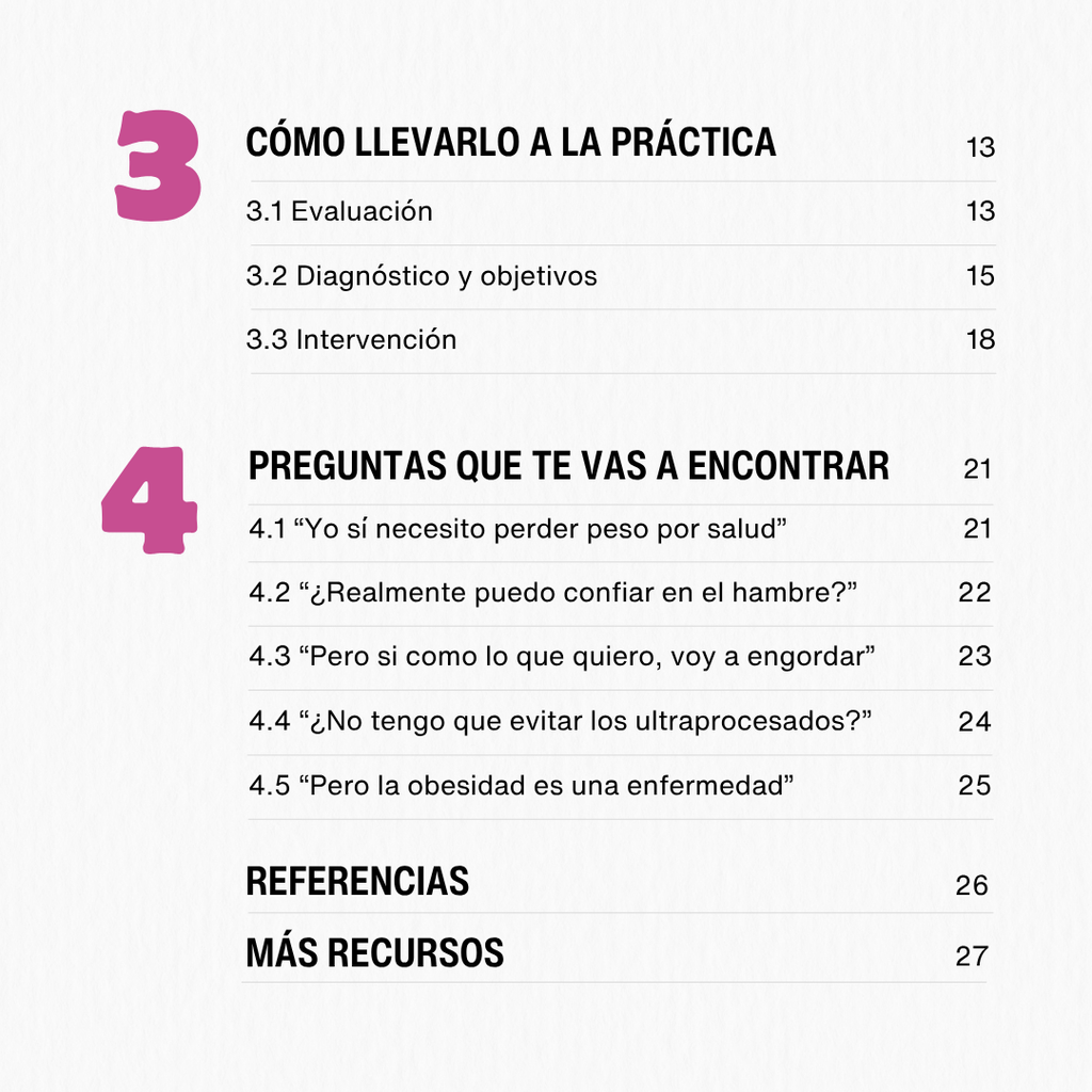 Guía de Nutrición No Centrada en el Peso